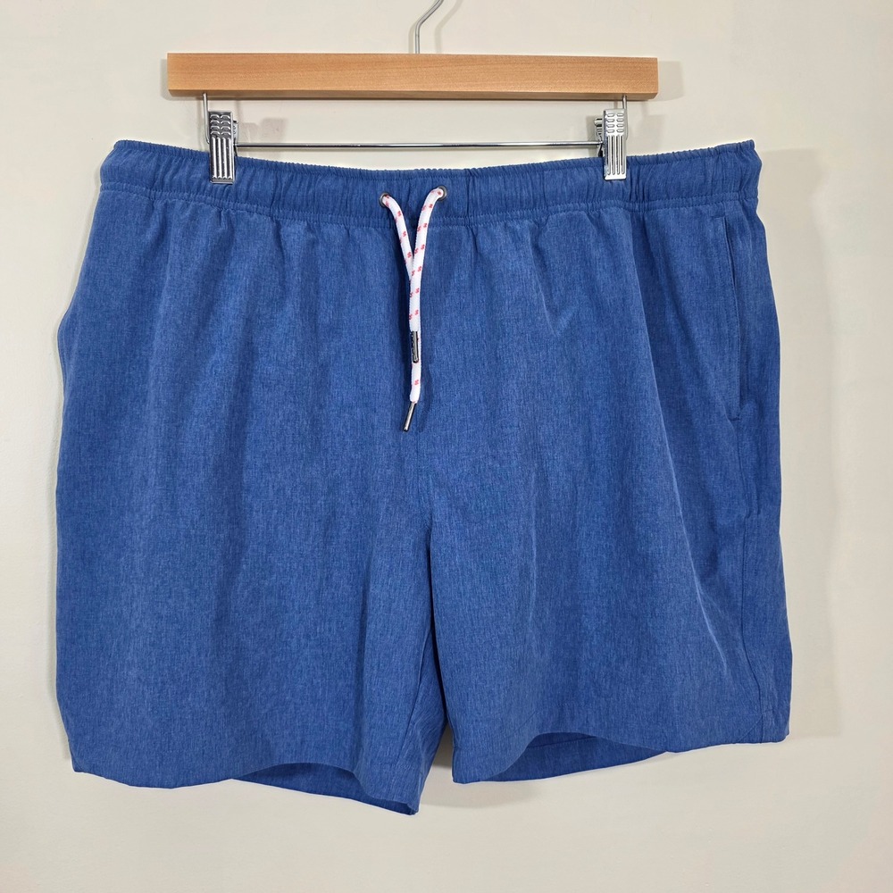 Charles and a Half Men Swim Trunks Blue Heathered Stretch Board Shorts Size XL‎